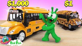 PeaPea Playing with School Bus - Video for kids