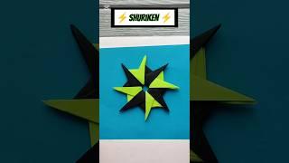 Very easyHow to make a Paper Ninja Star ️ SHURIKEN ️