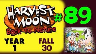 HARVEST MOON: BACK TO NATURE GAMEPLAY - 89 - (Playstation 1/PS1) NO COMMENTARY [Year 1 Fall 30]