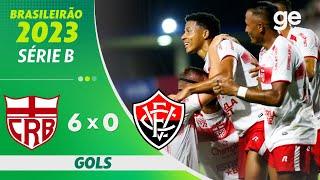 CRB 6 X 0 VITÓRIA | GOLS | 27ª RODADA BRASILEIRÃO SÉRIE B 2023 | ge.globo