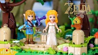 Link and Zelda look better as Lego minidolls  Legend of Zelda custom repaint DIY