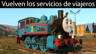 Tren de viajeros con locomotora de vapor en DERAIL VALLEY (+Trenes españoles en Minecraft y Roblox)