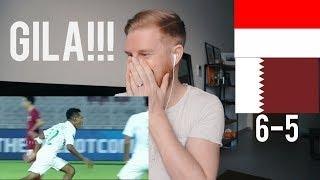 (GILA!!!) INDONESIA U-19 VS QATAR U-19 (AFC U-19) 5-6 // REACTION