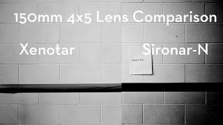 150mm 4x5 lens comparison