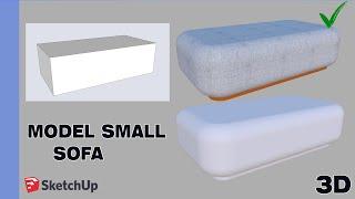 SketchUp sofa tutorial - create sofa in sketchup