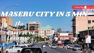 A 5 MIN DRIVE IN THE CAPITAL CITY OF LESOTHO:MASERU|| Lesotho YouTuber