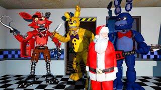 ANIMATRONICS SCARE SANTA CLAUS! FNAF COOP ► Garry's Mod Sandbox