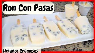 Helado de Ron Con Pasas / Cómo hacer helados de ron con pasas para negocio