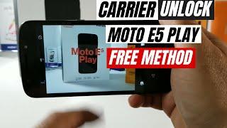 Motorola Moto E5 Play SIM network unlock PIN