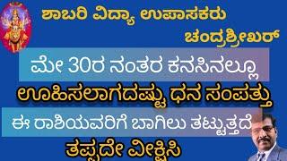 ಮೇ 30 ರ ನಂತರ ಈ ರಾಶಿಯವರಿಗೆ ಧನ ಸಂಪತ್ತು ಒಲಿದು ಬರಲಿದೆ #chanddrasrikar  #rich  #ರಾಶಿ  #astronumerology