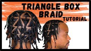 TRIANGLE PART BOX BRAID TUTORIAL: Travis Scott ASAP Rocky Box Braids | Kia Rene