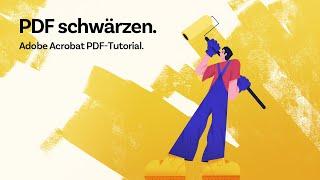 PDF schwärzen mit Adobe Acrobat Pro | Adobe PDF Tutorial