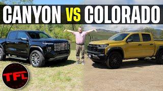 Why Would You Pick the 2023 GMC Canyon Over the Chevy Colorado? I Cover ALL the Differences!