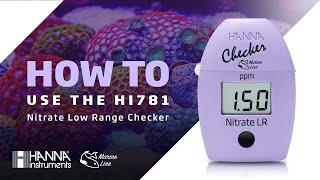 How to Use the HI781 Marine Nitrate Low Range Checker