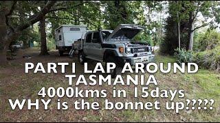 Touring Tasmania PART 1 in our 2024 Automatic 4cylinder Toyota Landcruiser 79series 4000km in 15days