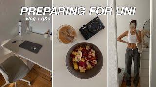 preparing for uni vlog / erste vorbereitungen / uni q&a / Anna's Journal