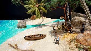 Pirate Ship Diorama Part 2: Beach and Landscaping