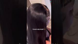 frontal wig install , over super balding wig , BACK slayed .#2024 #wiginfluencer #reinstall