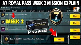 A7 Royal Pass Week 2 Mission Explain | Bgmi A7 Rp Mission Explain | Bgmi Week 2 Mission Explain