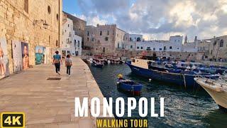 Monopoli in Puglia Italy, 4K Walking Tour