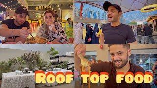 Roof top food street  | dawat preparation ghar par  | itne maze maze k khane 
