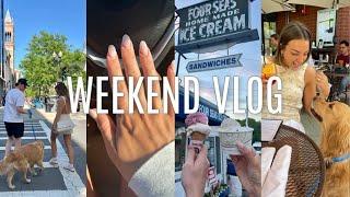 weekend in my life: day in Boston, nail appt, ice cream date, etc !