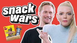 Anya Taylor-Joy Is Disgusted By A Very Unique Swedish Snack | Snack Wars | @ladbiblestories