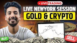 New York Session Live | Live Crypto And Gold Trading | 09 Jan| #goldtrading #cryptotrading #bitcoin