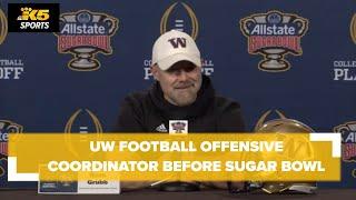 UW Offensive Coordinator Ryan Grubb press conference before Sugar Bowl