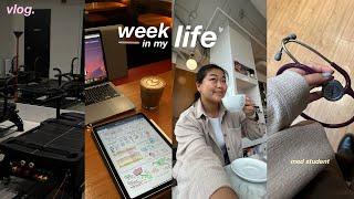 MED DIARIES | week in my life as a 2nd year med student  *realistic*