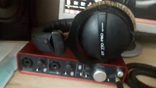 Focusrite Scarlett 2i4 и Beyerdynamic DT 770 PRO 250 ohm. Задержка. Буфер.