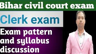 Bihar civil court। Clerk exam। full syllabus। #civil_court