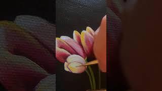 Painting tulips in acrylic ️