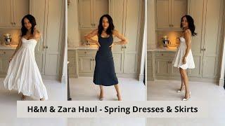 H&M HAUL AND ZARA HAUL - SPRING DRESSES & SKIRTS - 10 OUTFITS - Inc. ‘How to Wear an A-Line Skirt’