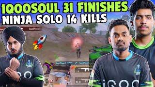 iQOOSouL ZERO Knock Push  31 Finishes Domination  SouL Ninja Solo 14 Kills  Team SouL 