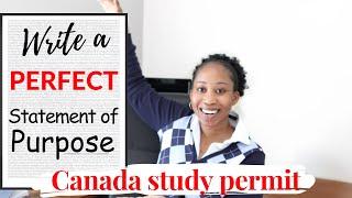 How to write a statement of purpose/ Letter of explanation for Canada Study Permit |Free Template