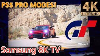 Playstation 5 PRO on my Samsung 8K TV - Gran Turismo 7 8K Patch! - Showcase!