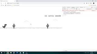 Google Chrome Dinosaur Game INVINCIBILITY Script (Unlimited High Score) Super Easy