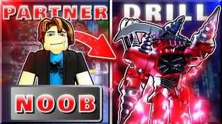 Noob With Partner Got UPGRADED TITAN DRILL MAN! Toilet Tower Defense Roblox (day 5)