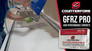 Z Counterform GFRZ Pro Product Intro - High Performance GFRC Concrete Mix