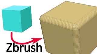 How to create a Cube with rounded corners in Zbrush ?