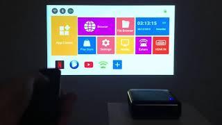 Test Vivicine P11 Android 9.0 Support 4K Mini Projector,3D HD Portable Review Aliexpress Price