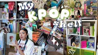 REORGANIZING MY KPOP SHELF [extremely messy] 2024