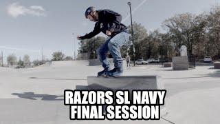 Final Session on the Razors SL Navy // Aggressive Inline Skating