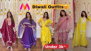 Myntra Diwali Outfits Under 3k | Kurta Sets, Sharara, Anarkali, Co-ods & more| Kirti Agarwal