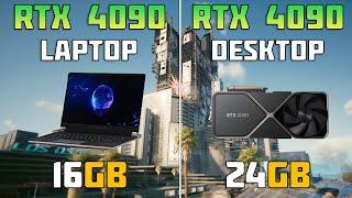 RTX 4090 Laptop vs RTX 4090 Desktop - 10 Games Test