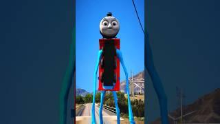 GTA V: THOMAS MONSTER SAVING SHIVA FROM THOMAS THE TRAIN #shorts