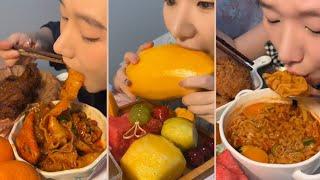 ASMR Mukbang || Ăn cùng với 圆圆圆形状 || Mukbang