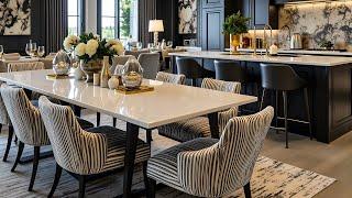 Trendy Modern Dining Room Decorating Ideas 2025 Dining Table & Home Interior Design Tips