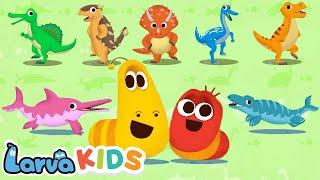 [NEW] IN THE DINOSAUR WORLDㅣDinosaur songㅣNursery Rhymes For KidsㅣLarva Kids Song